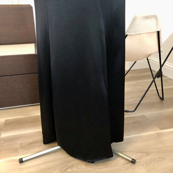 Rimini Long Luxurious Black Evening Gown Spaghetti Straps Size 8 - Picture 5 of 14